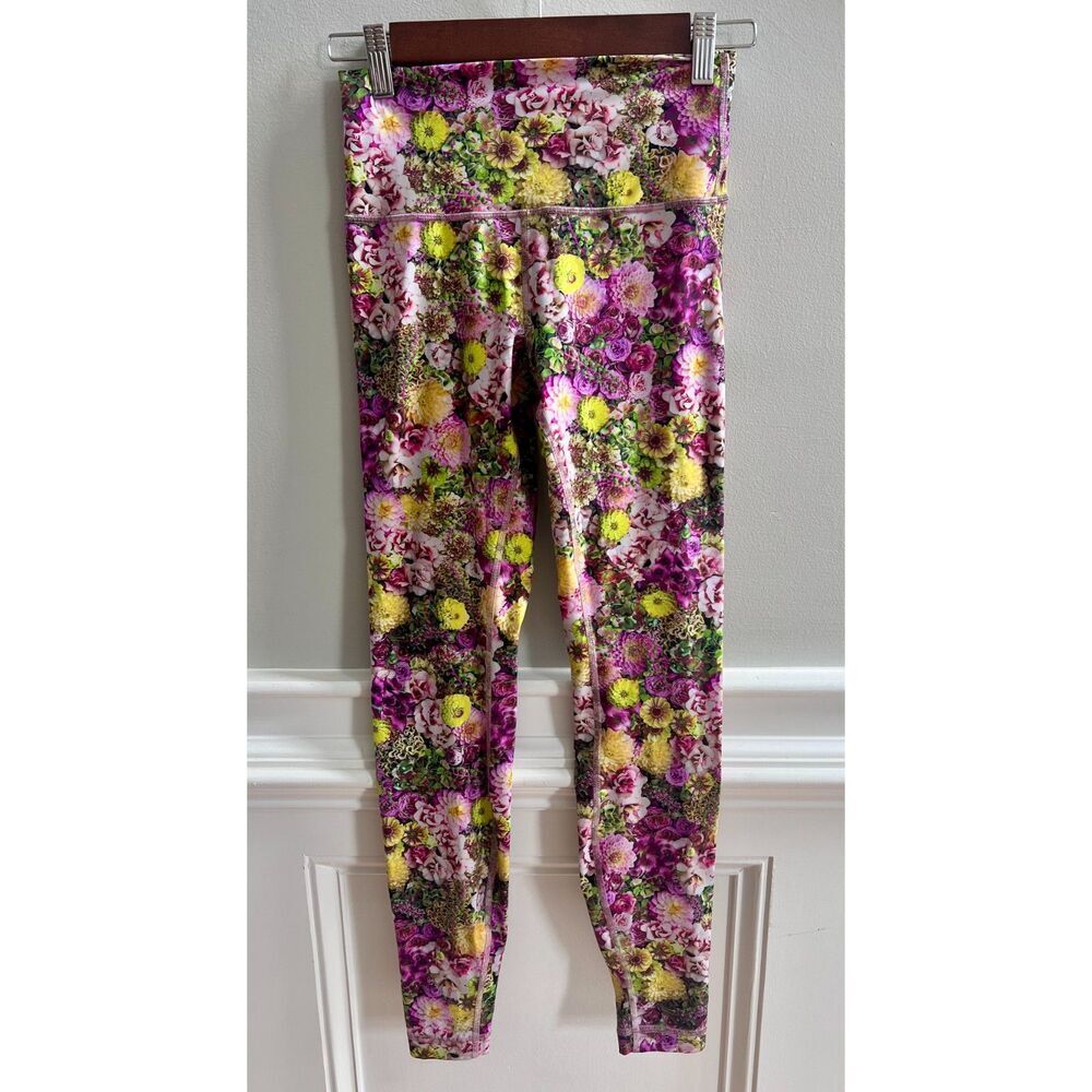Lululemon Wunder Under Inflorescent Multi - Leggings size 4